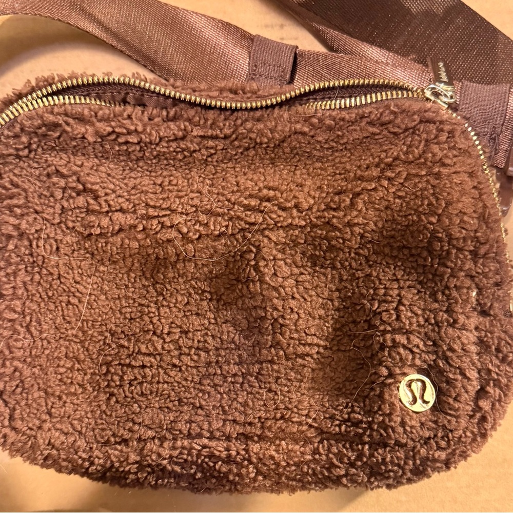 lululemon athletica Chocolate Sherpa Crossbody Bag